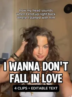 i wanna dont fall 💘