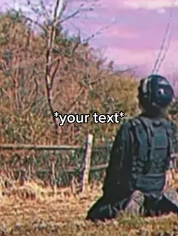 Sad soldier