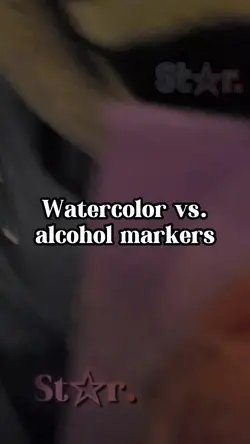 Marker vs watercolor