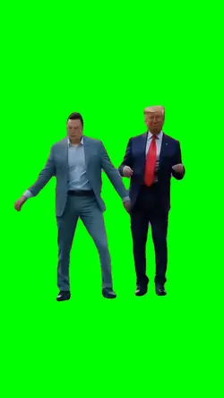 Trump and Elon dance