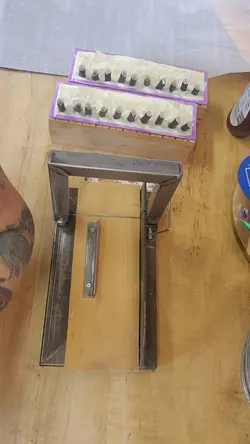 making soap