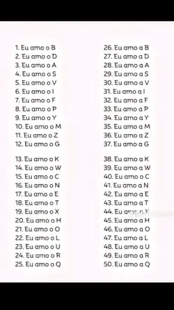 eu amo o...