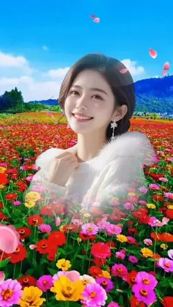 Romantic flower sea