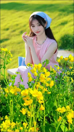 Among the flowers