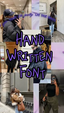 Hand written font