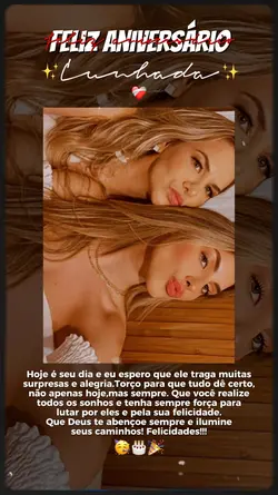Parabéns cunhada 
