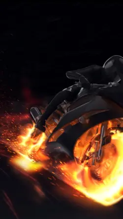 Motorcycle fire 