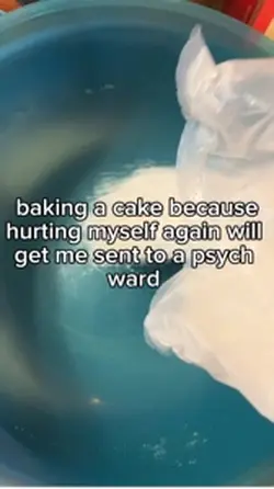 baking a cak