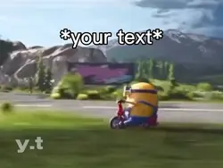 Minion On Bike