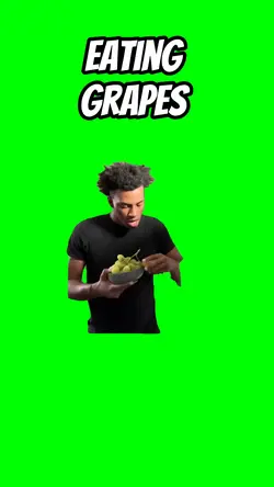 Eating grapes 