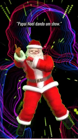 Papai noel dançando 