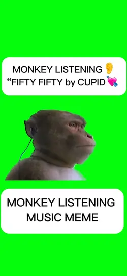MONKEY LISTENING