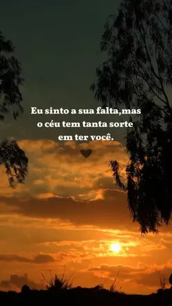 O céu tem sorte. 