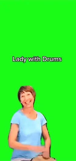 Lady with drums