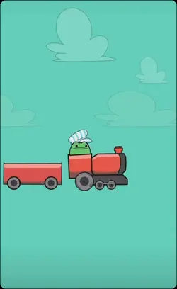 frogs on a train