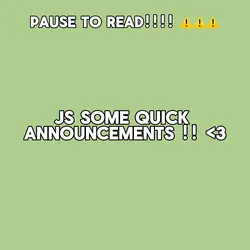 announcements !!
