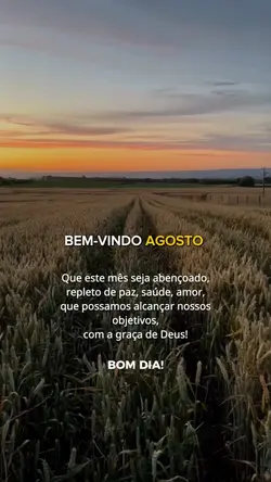 Bem-vindo agosto 
