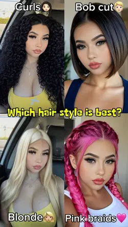 Hair styles 🩷👱🏻👩🏼👩🏻‍🦱