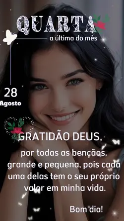 28 DE AGOSTO BOM DIA