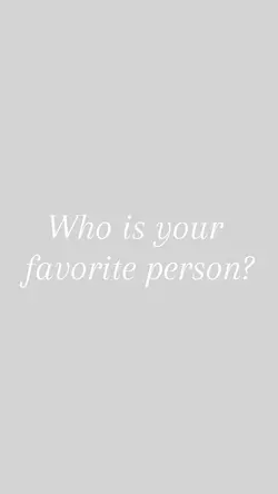 Fav person template 
