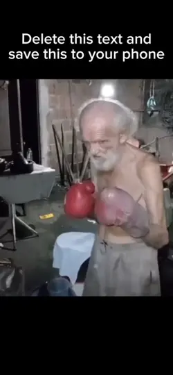 Boxing grandpa