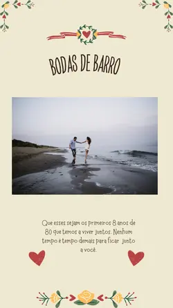 8 anos de casados 