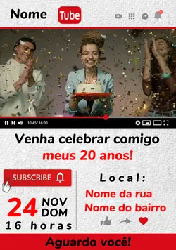 Convite YouTube 