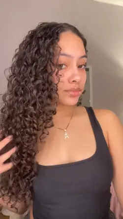 Curly hair routine 