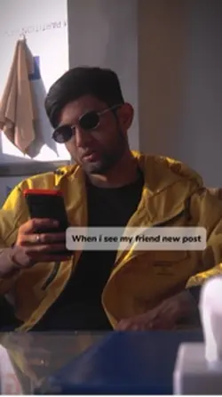 I see my friend post