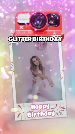Glitter birthday