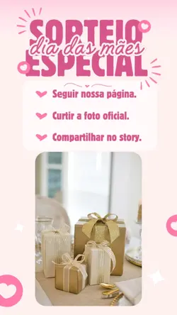 Dia das mães Sorteio