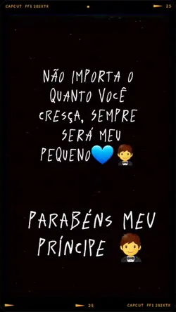 Aniversário menino!
