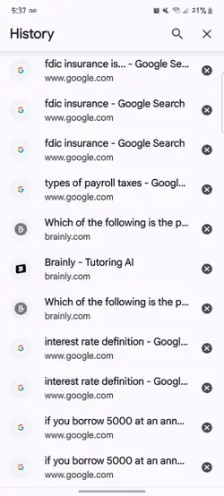 search history 