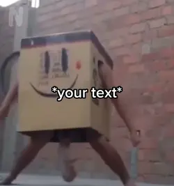 Dancin cardboard box