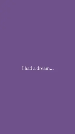 I had a dream 
