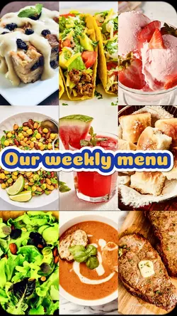 Our weekly menu