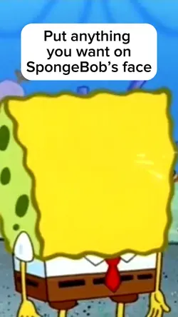 SpongeBob face 
