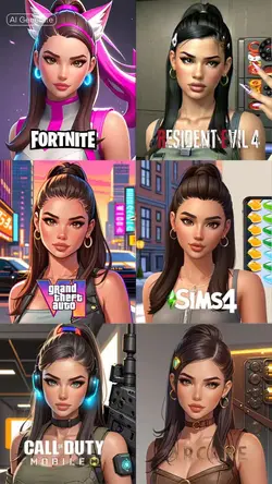 6 game characters 