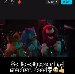 Sonic voiceover 😭🙏💅