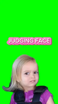 judging face meme