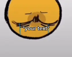 Crying at phone