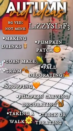 Fall Video Ideas!🎃