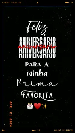 Parabéns prima