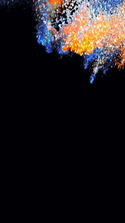 Crystals falling 