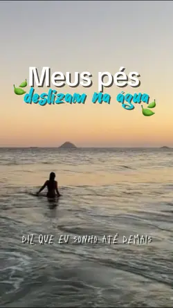 Meus pés deslizam...