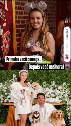 Primeiro você começa