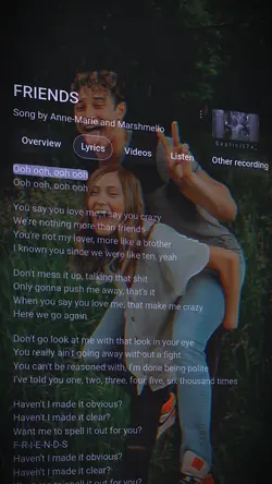 Friends Lyrics 