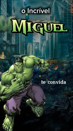 convite Hulk