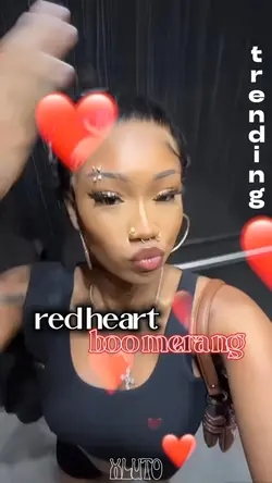 red heart boomerang