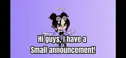 Small announcement